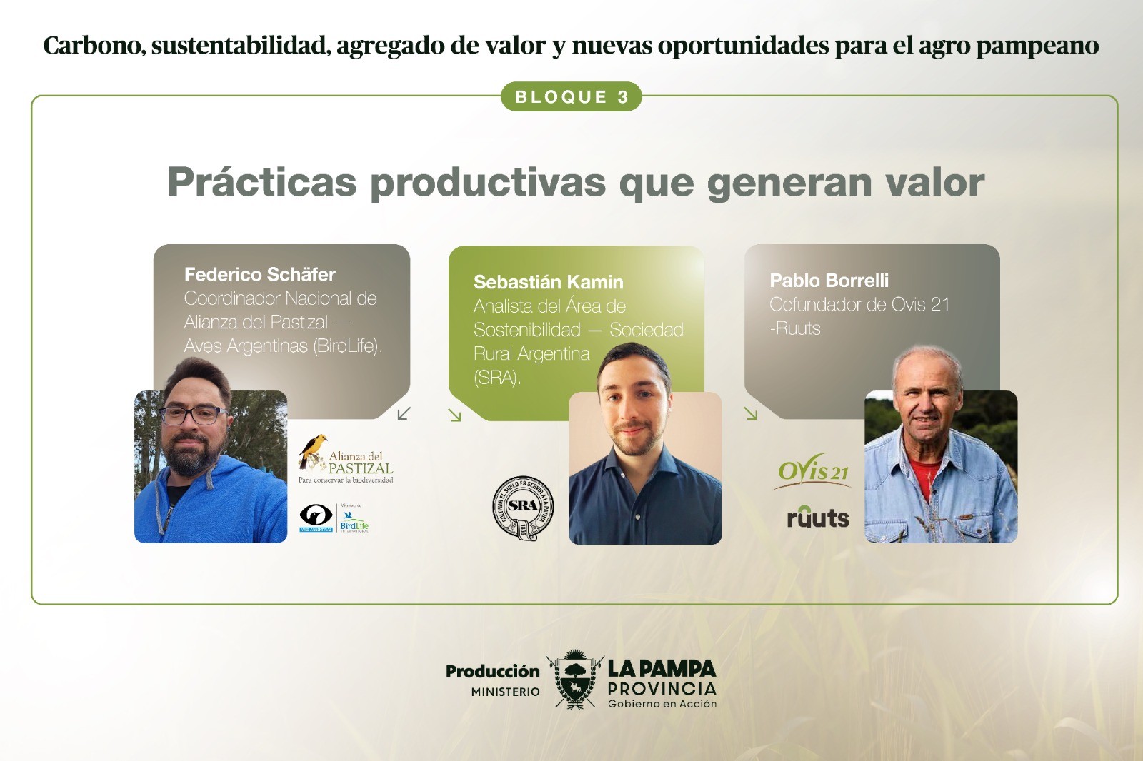 Jornada de Sustentabilidad. Huella de carbono en la ganadería y agricultura regenerativa del país.